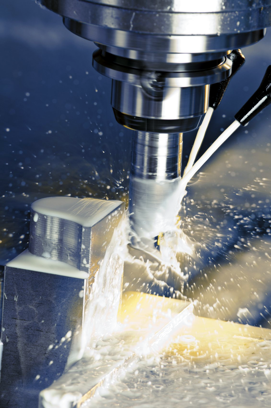 Stahlbaukonstruktion mit Treppenelement
